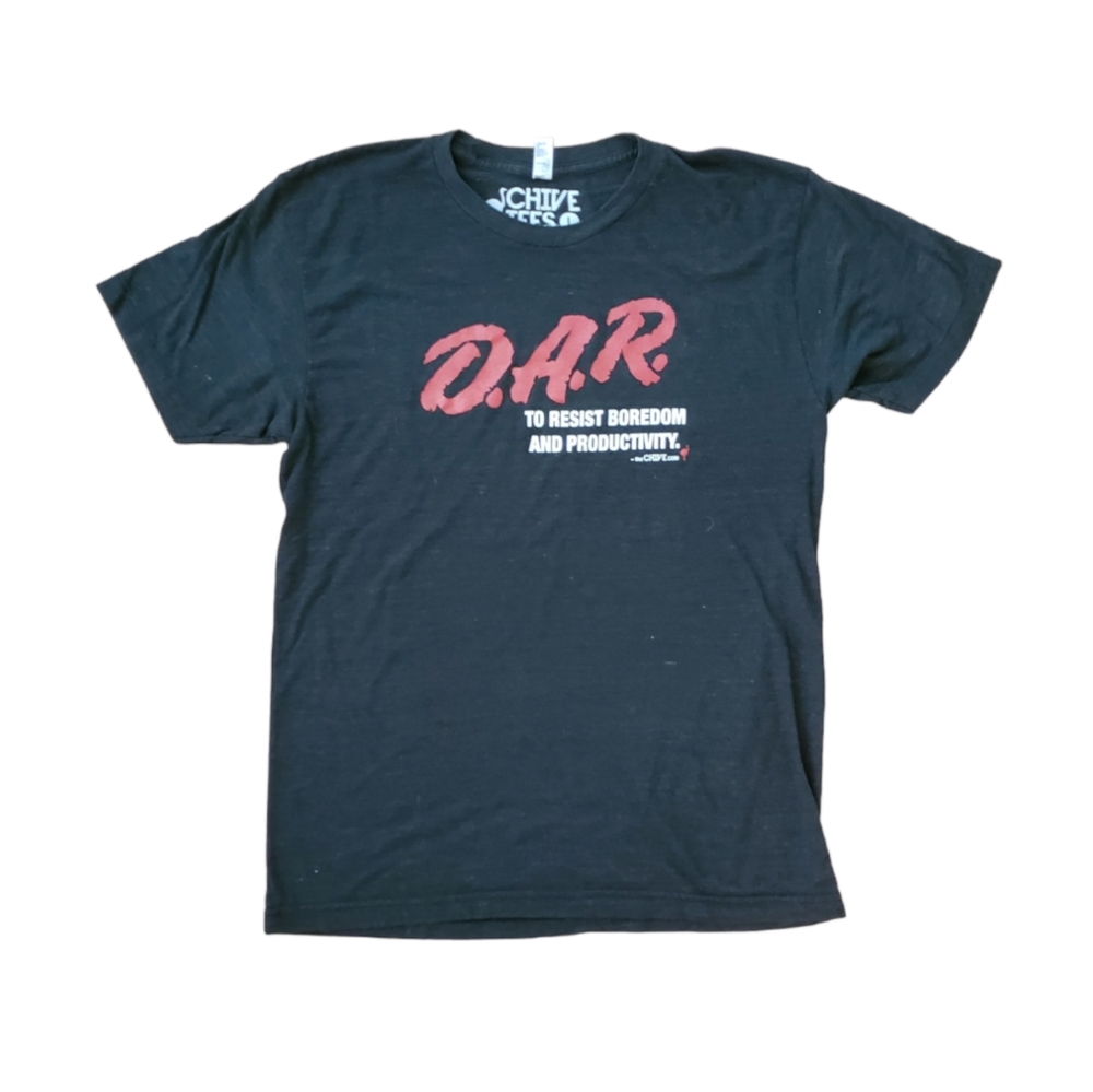 Black D.A.R. Graphic T-Shirt - Mens